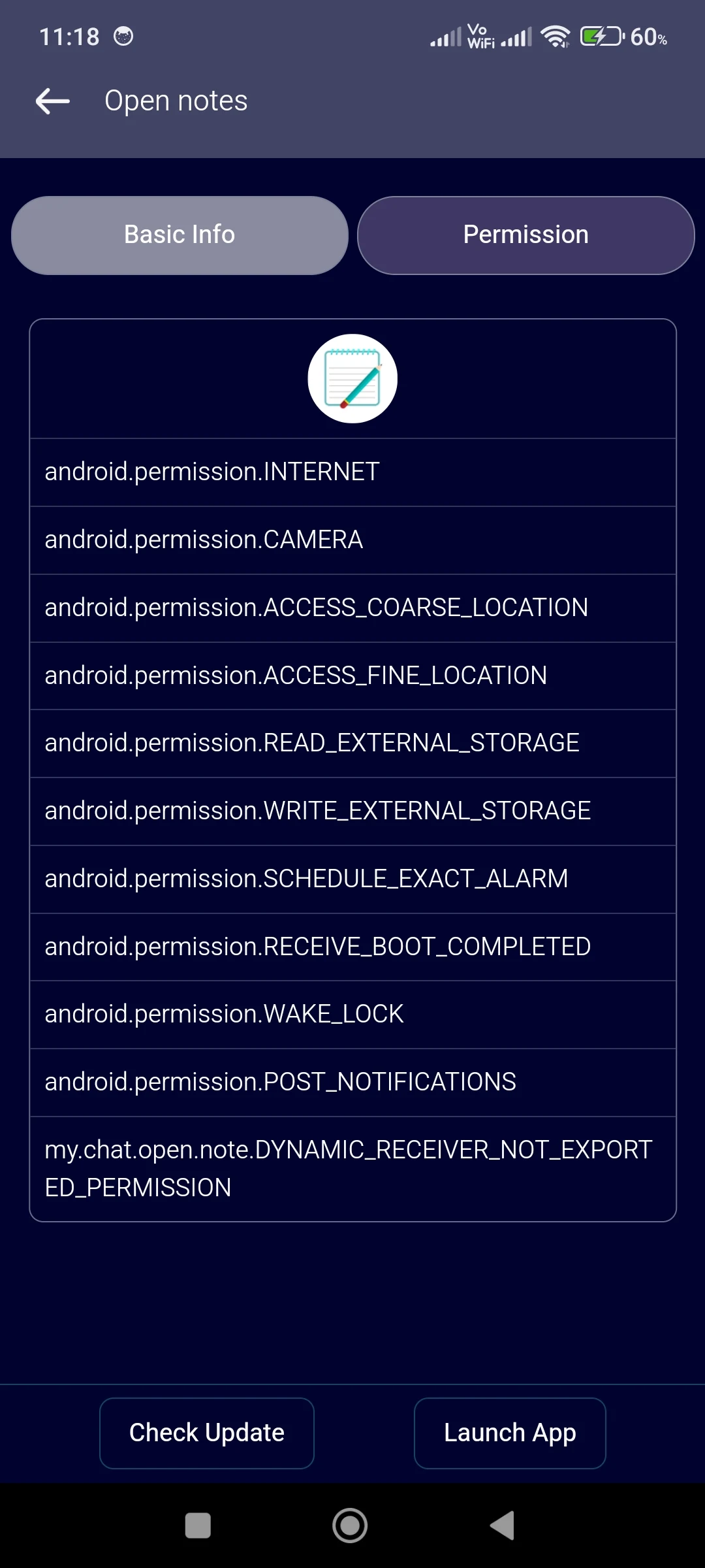 App info - Apk details screenshot