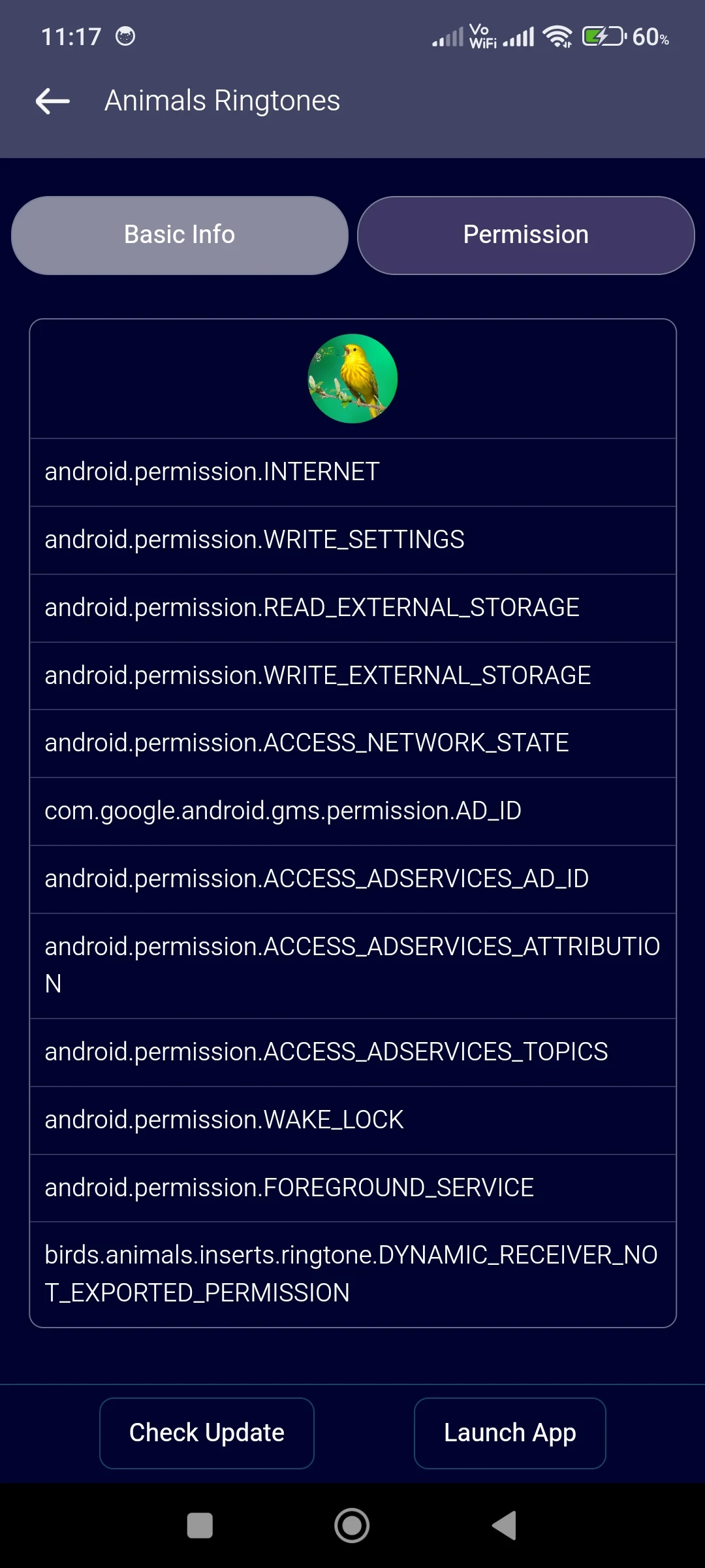 App info - Apk details screenshot