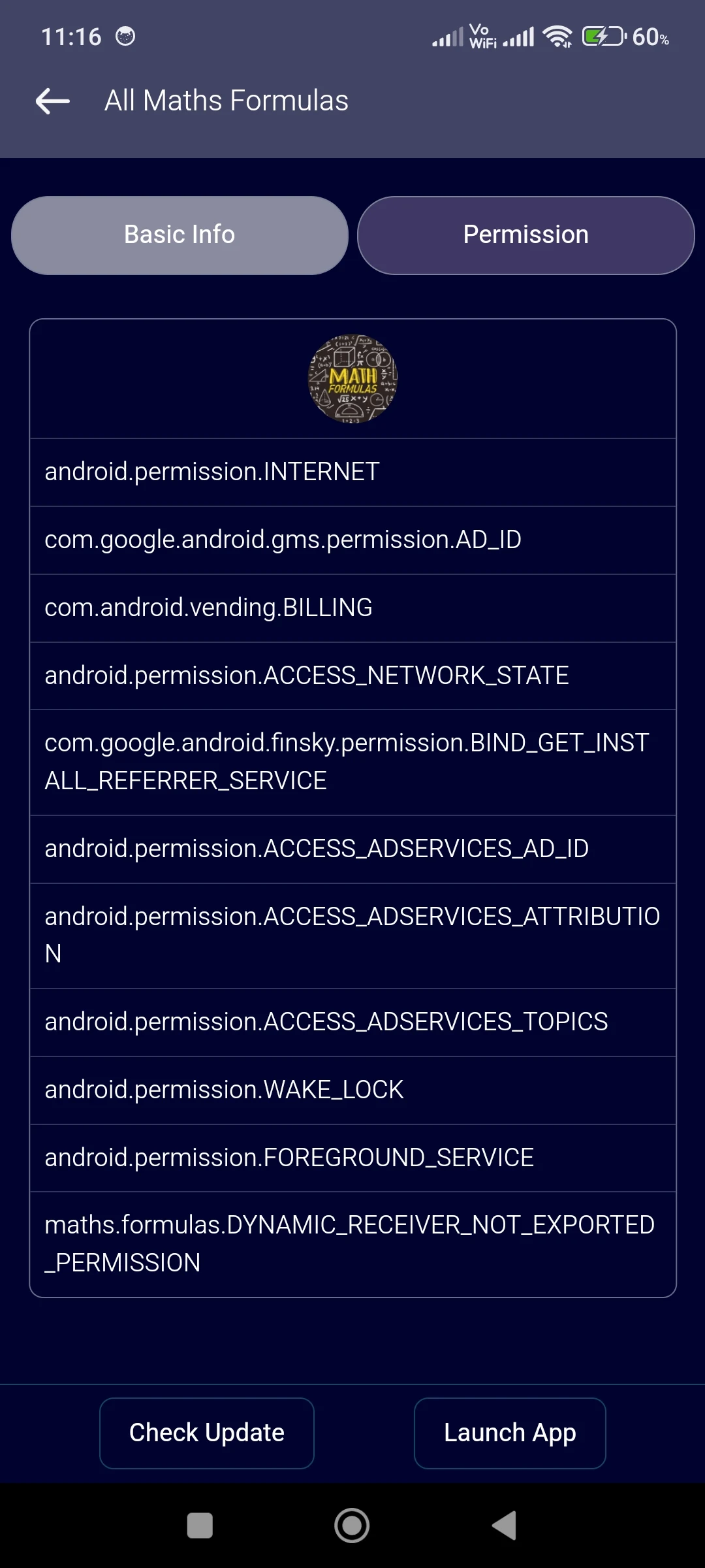 App info - Apk details screenshot